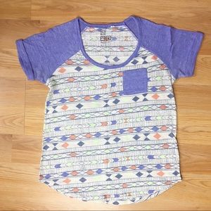 Nollie Purple and Multicolor Short Sleeve Tee